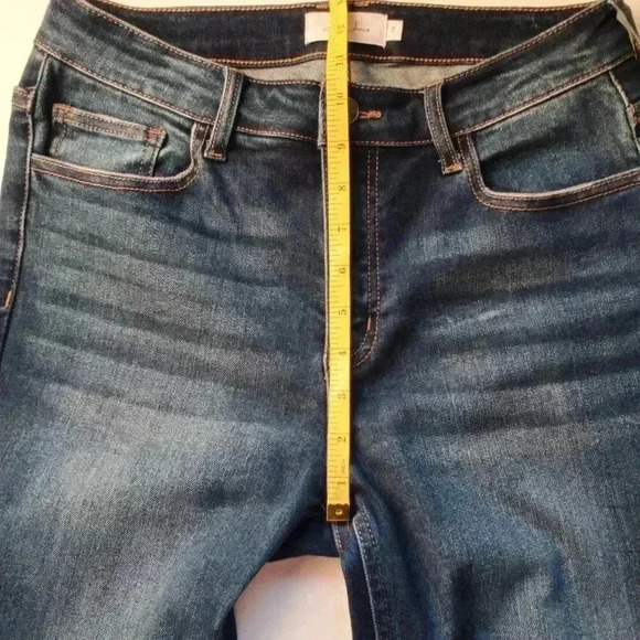 Jelly Jeans Denim Size 7 Chewed Edge Hem Mid Rise Medium Wash Skinny Leg - Picture 8 of 10